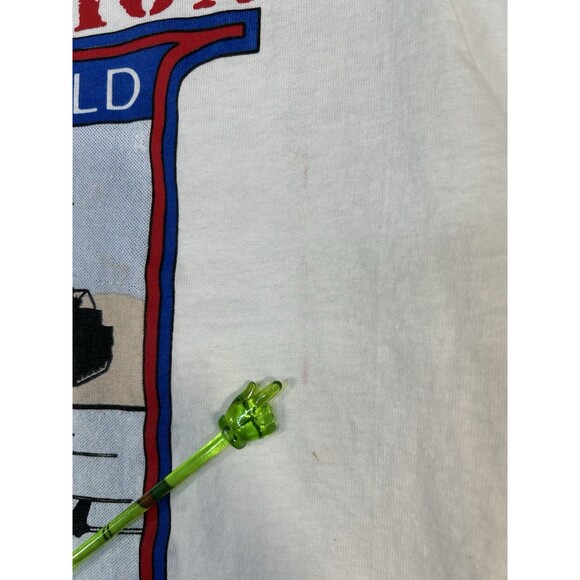 Vintage Operation Desert Storm Shield Shirt 1991 Double Sided Made In USA Size M - Picture 5 of 12